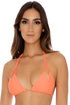Luli Fama Cosita Buena Zig Zag Knotted Cut Out Triangle Top